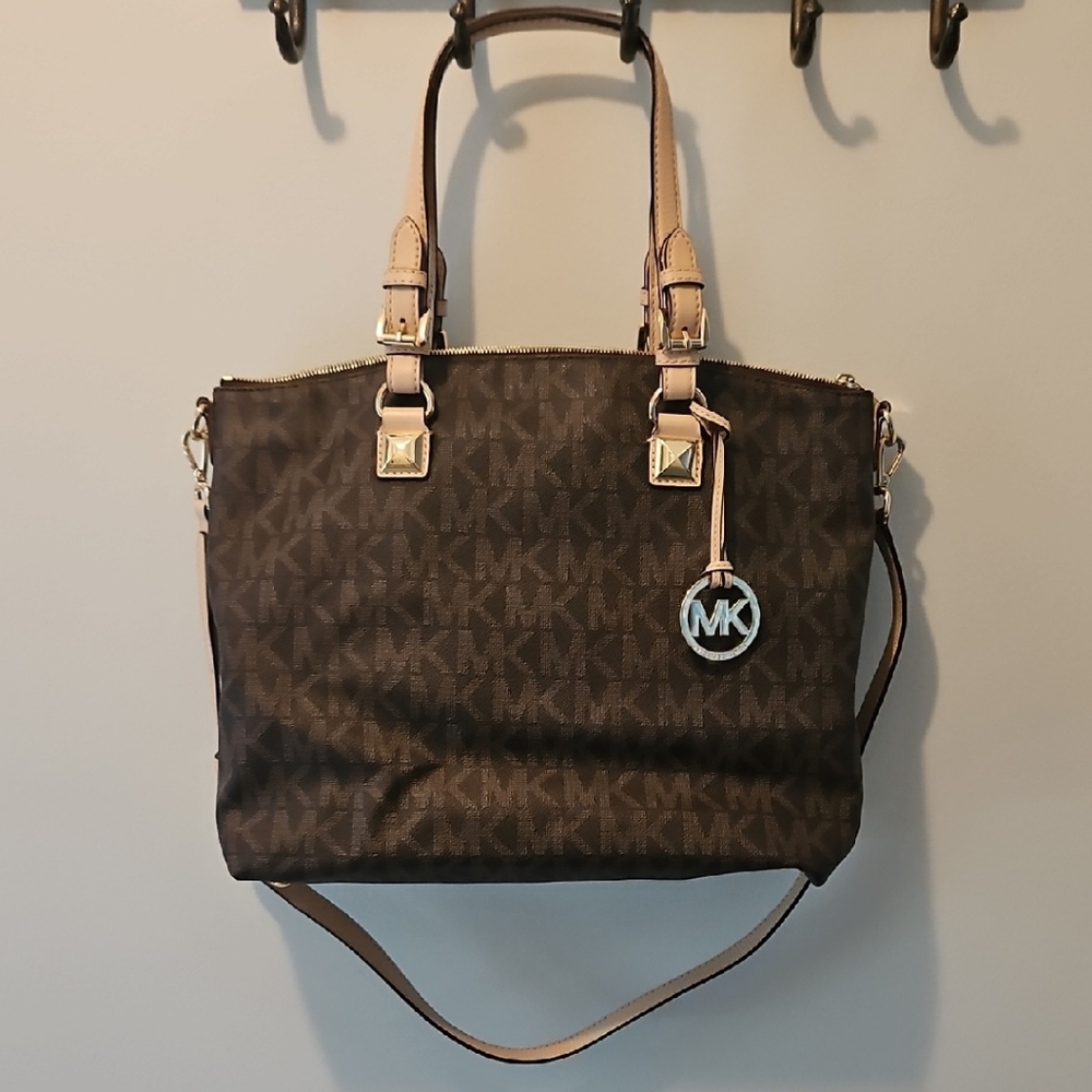 Michael Kors Dark Brown Monogram Tote
